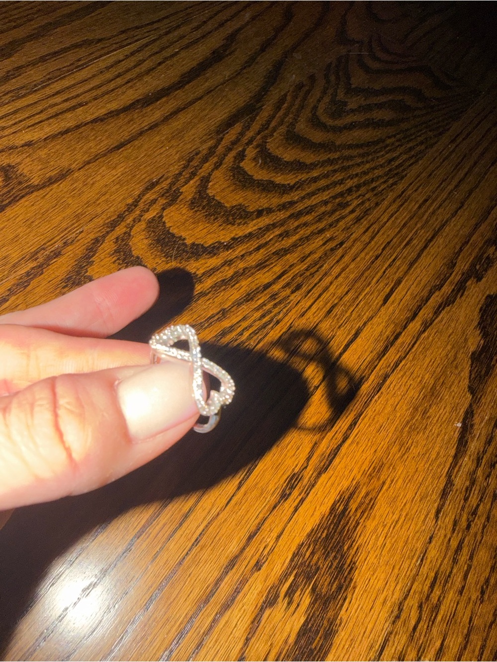 Silver Infinity Knot CZ Ring - Women Jewelry